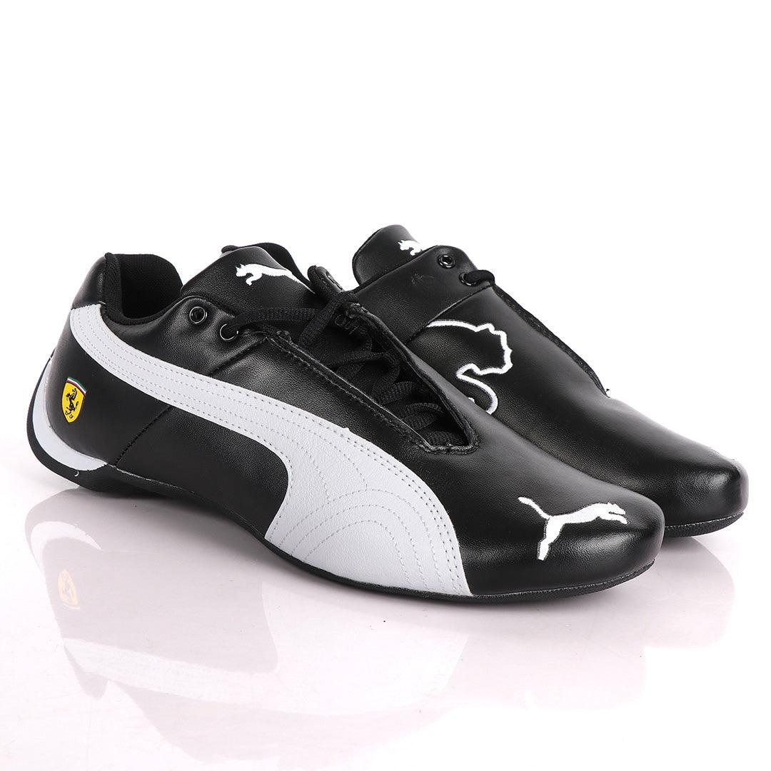 Puma Future Super Cat Leather Sneakers -Black - Obeezi.com