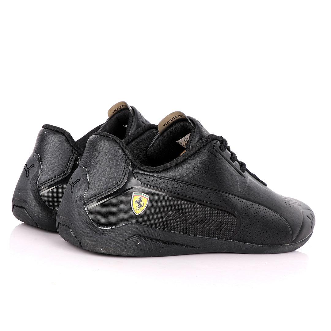 Puma Motor Sport Drift Cat All Black Leather Sneakers - Obeezi.com