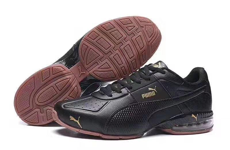 Puma Surin Black and Gold Dark Shadow Sneakers - Obeezi.com