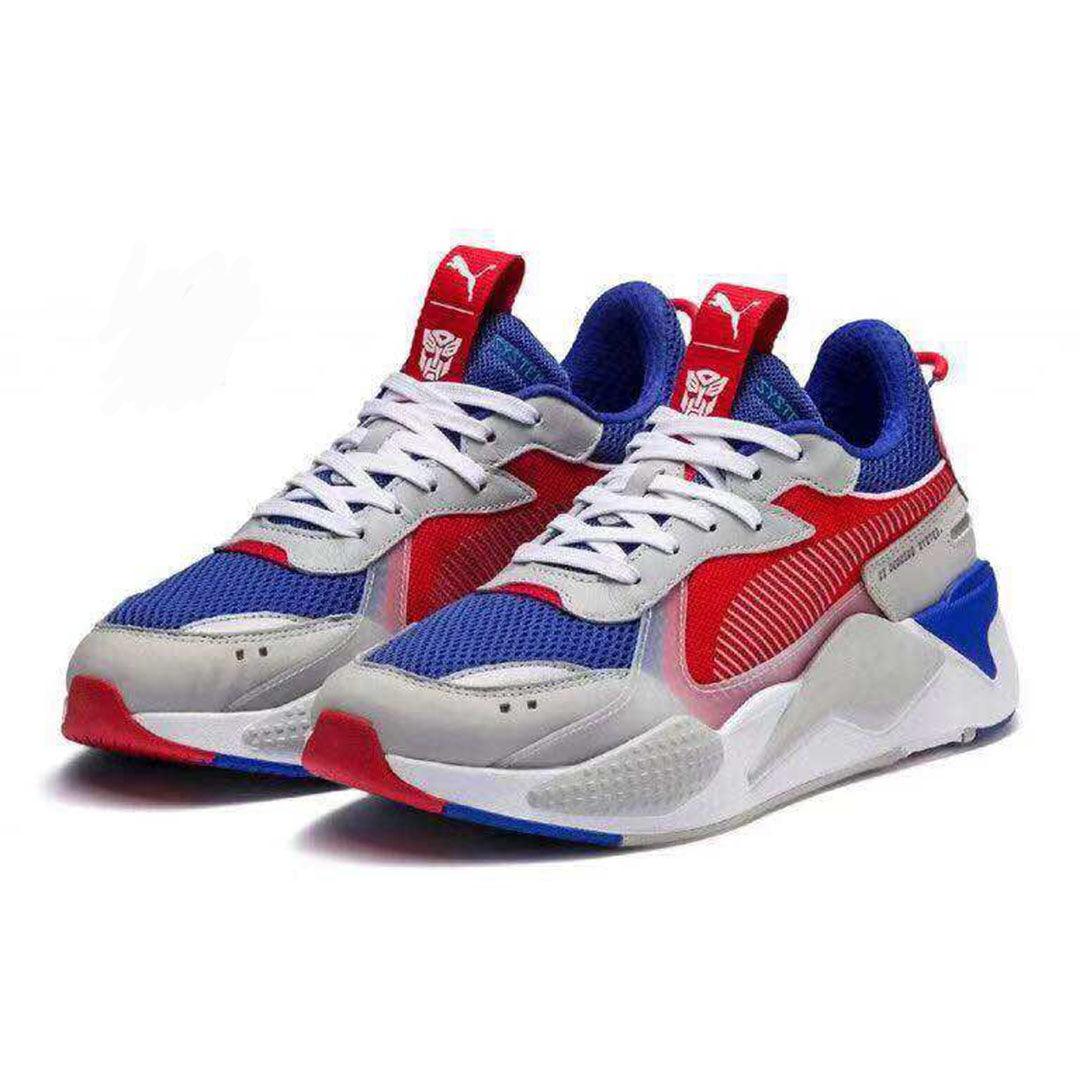 Puma Whisper Blue Red Grey Blast Sneakers - Obeezi.com