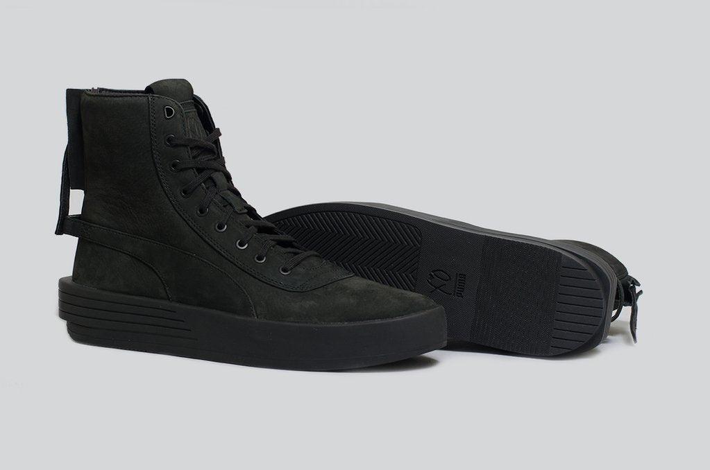 PUMA XO Parallel Leather All Black Boot Sneaker - Obeezi.com