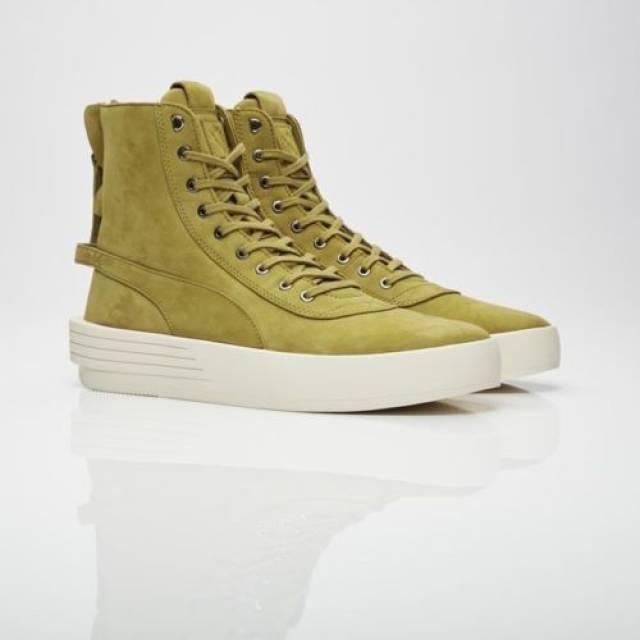 Puma XO Parallel Leather Boot Sneaker Olive Green - Obeezi.com