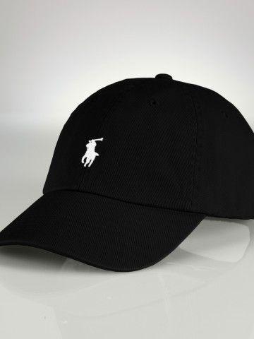 R L Embroidery Small Pony Classic Baseball Cap Black - Obeezi.com