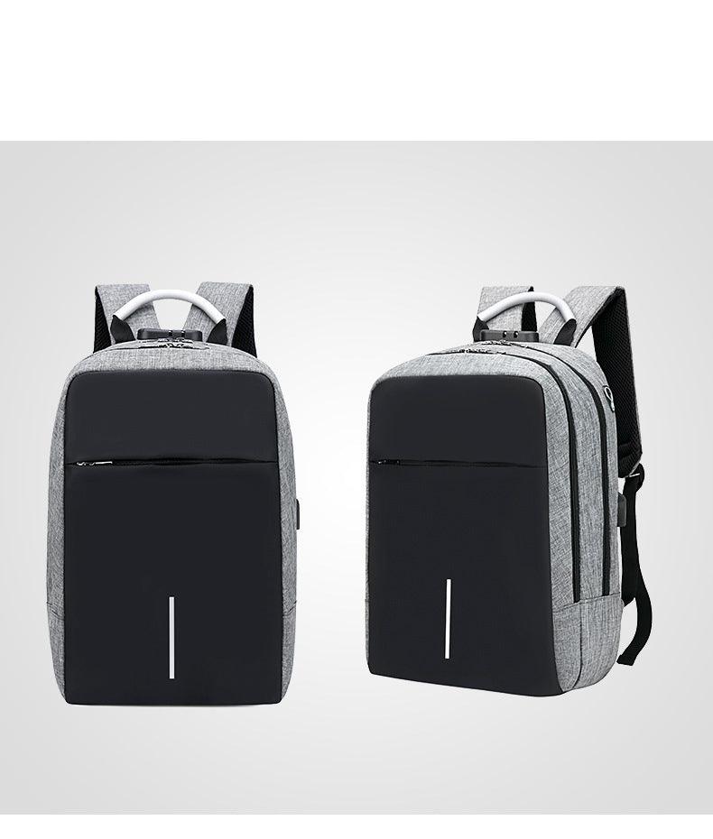 Raids Anti-Theft Backpack With Usb Charging Ports Code Lock Grey Bags - Obeezi.com