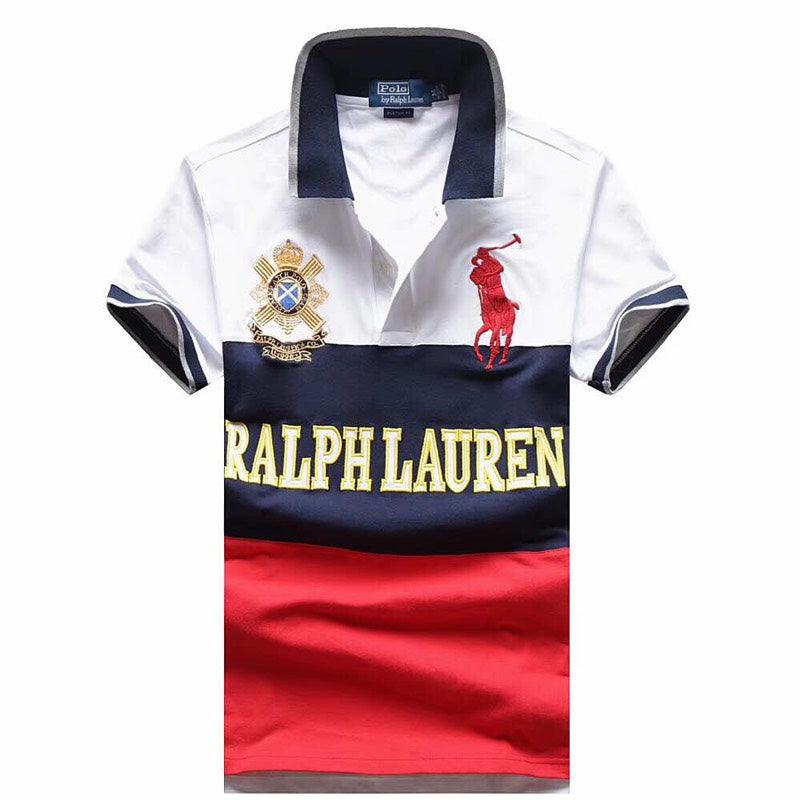 Ralph Lauren Flag IV Red White Nvyblue T-Shirt - Obeezi.com
