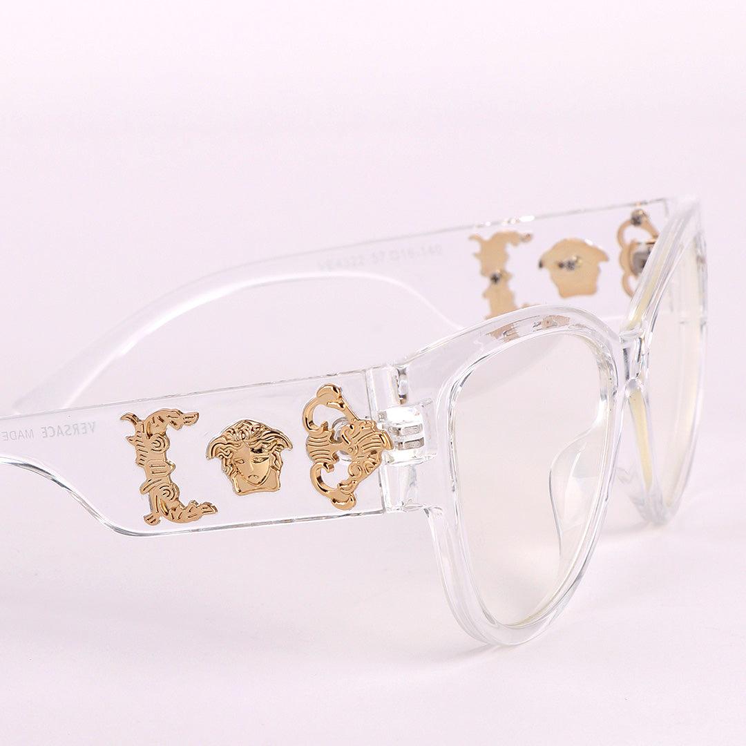 Rare Gianni Versace Medusa Crystal Transparent Glasses - Obeezi.com