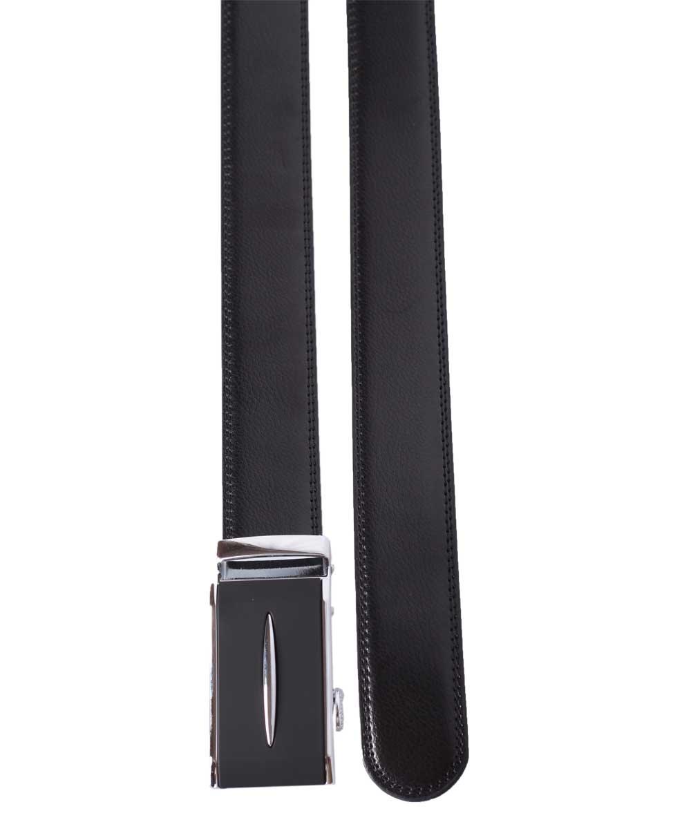 Ratchet Designer Automatic Black Leather Belt - Obeezi.com