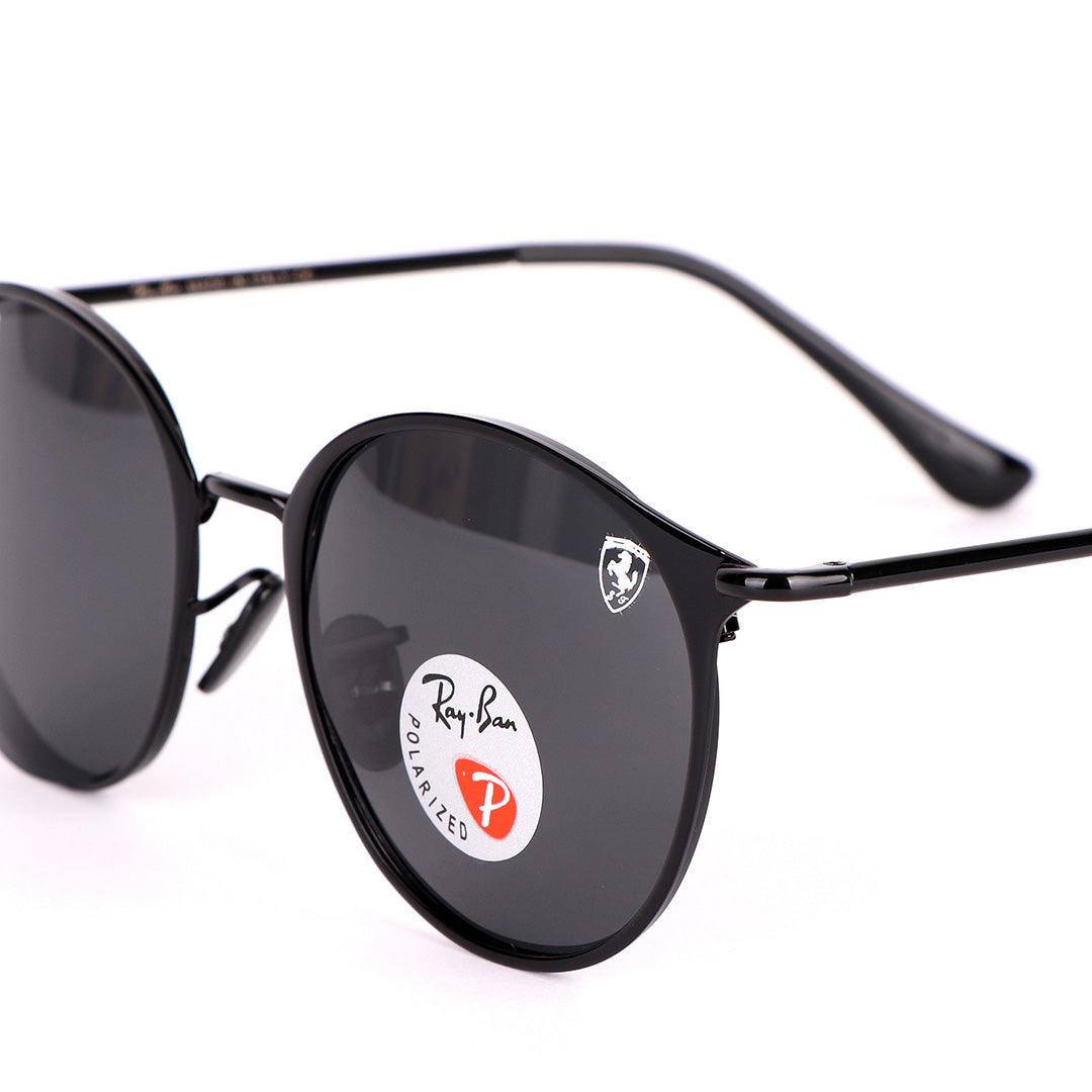 Ray-Ban Ferrari Designed All Black Metal Polarized Lens Sunglasses - Obeezi.com