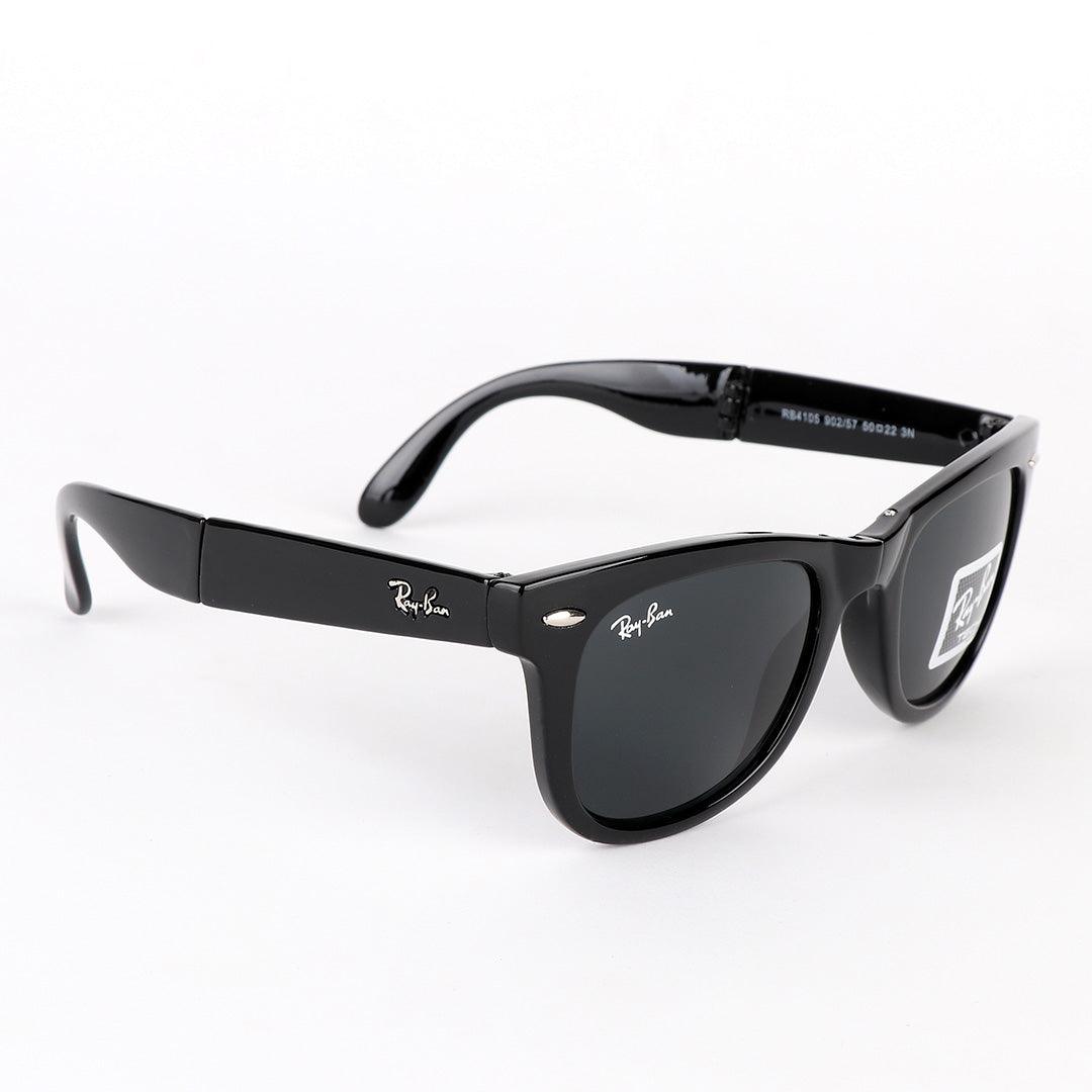 Ray-Ban Foldable Wayfarer Black Sunglasses - Obeezi.com