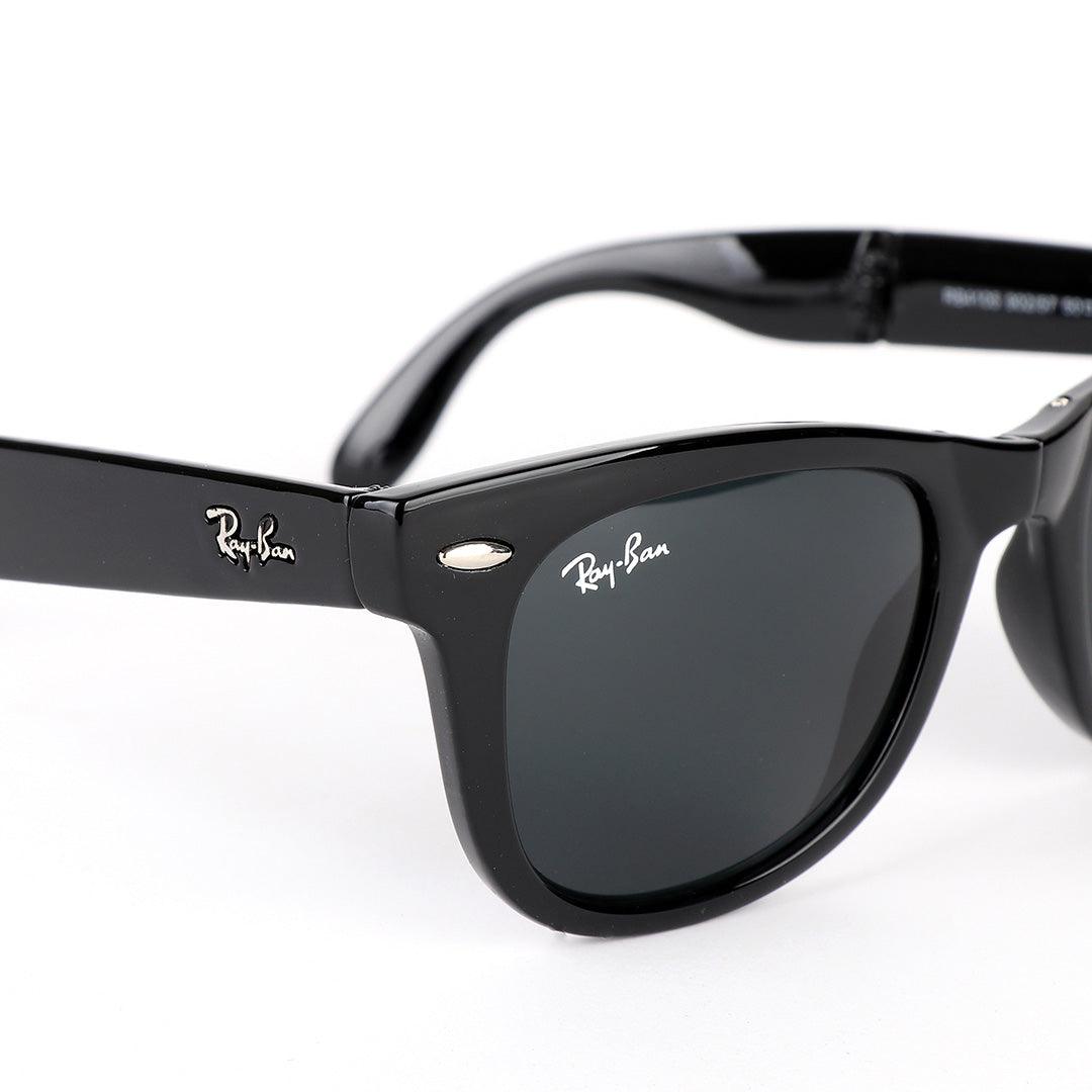 Ray-Ban Foldable Wayfarer Black Sunglasses - Obeezi.com