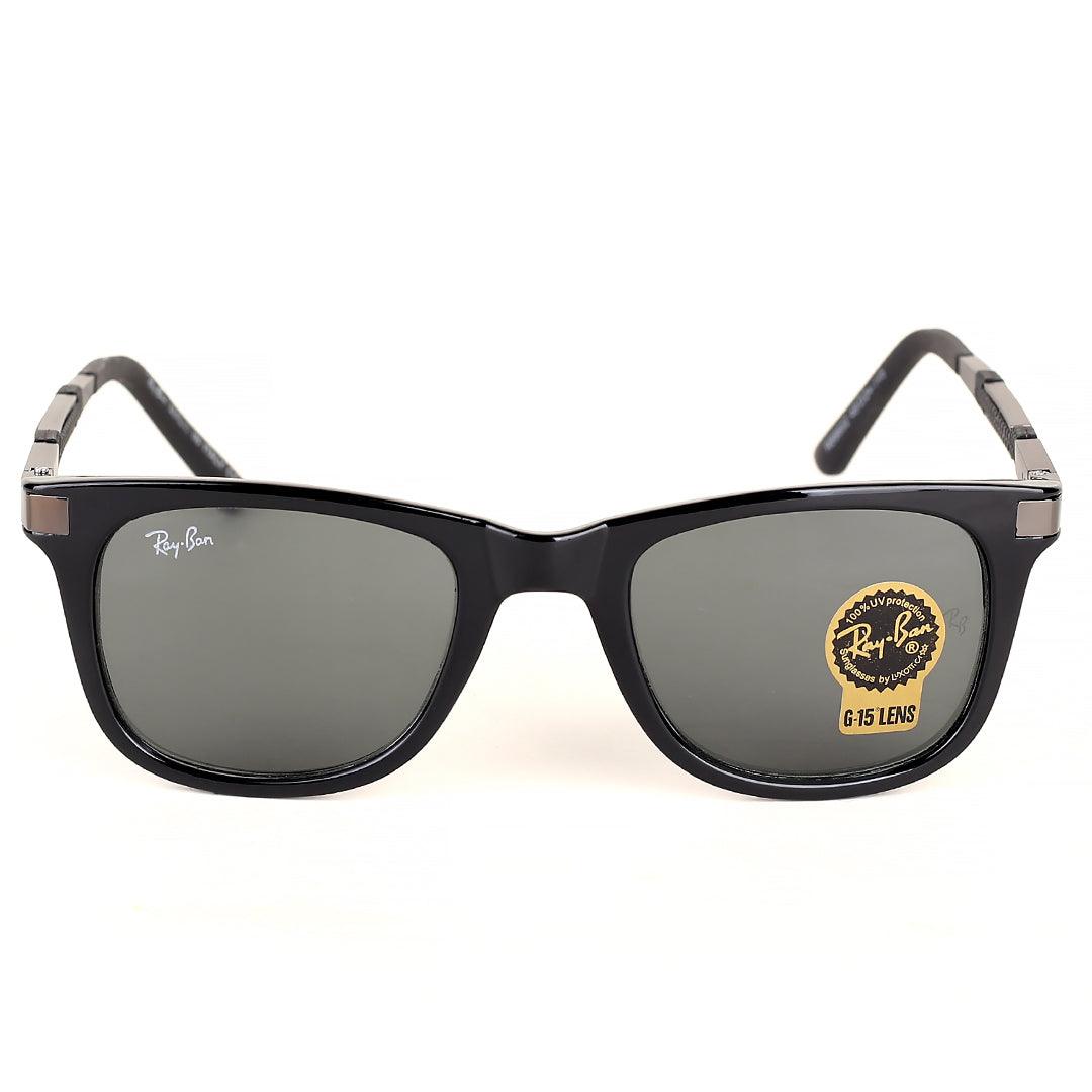 Ray-Ban G-15 Lens Silver Black Hand Designed Sunglasses - Obeezi.com
