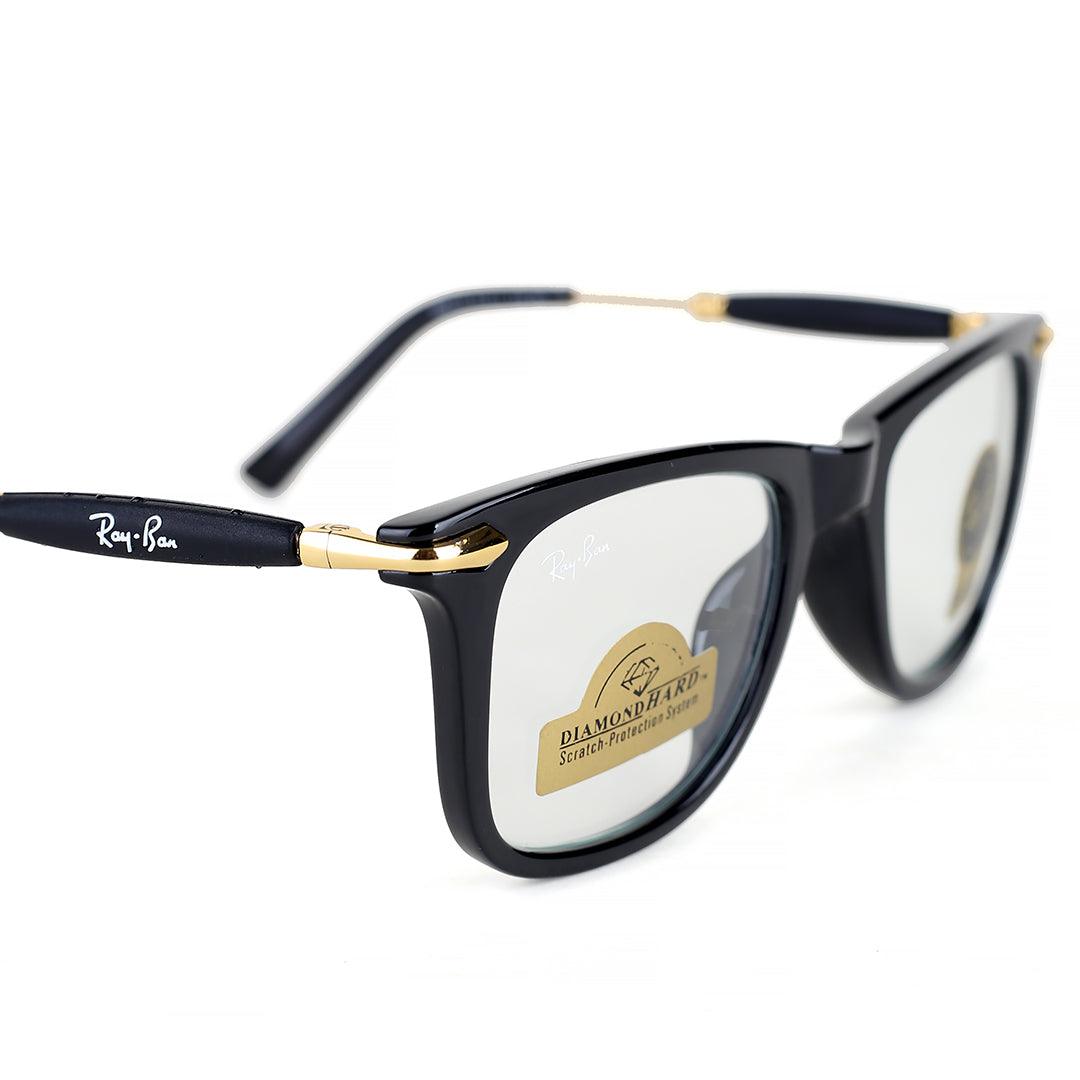 Ray-Ban Luxury Diamond G-15 Lens Transparent And Gold Hand Sunglasses - Obeezi.com