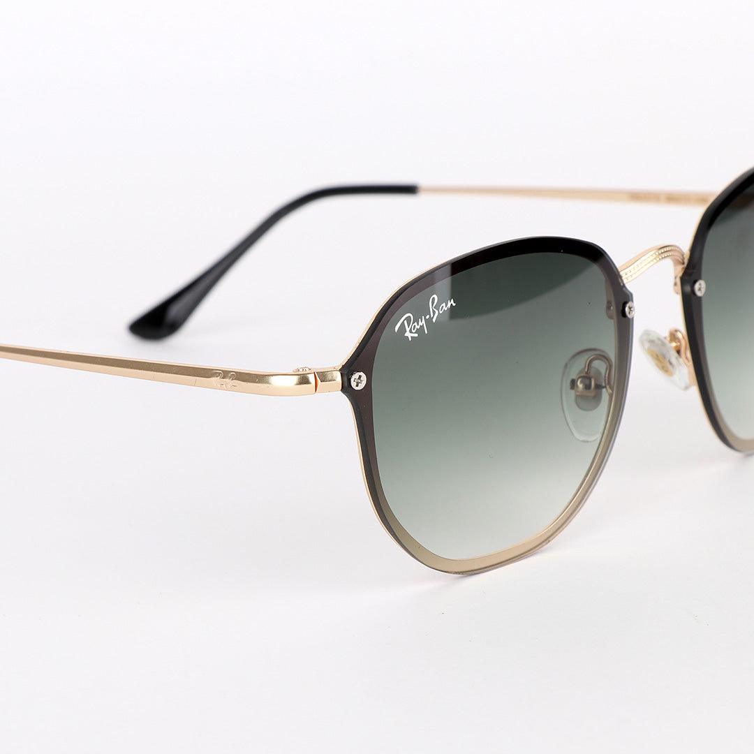 Ray-Ban Luxury Round Frame Gold Metal Hand Sunglasses - Obeezi.com