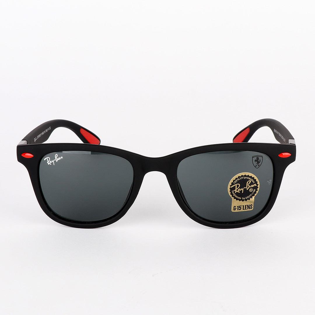 Ray-Ban Uv Protection Black And Red Sunglasses - Obeezi.com