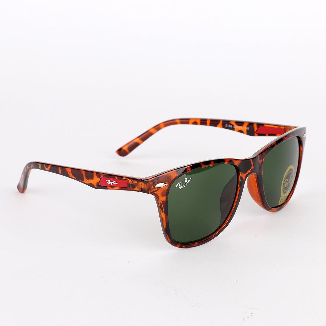 Ray-Ban Uv Protection Brown and Red Logo Sunglasses - Obeezi.com