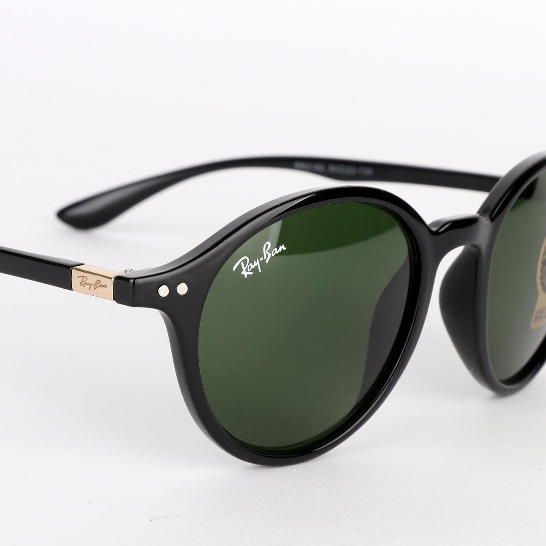 Ray-Ban Wayfarer Round-frame acetate Black sunglasses - Obeezi.com