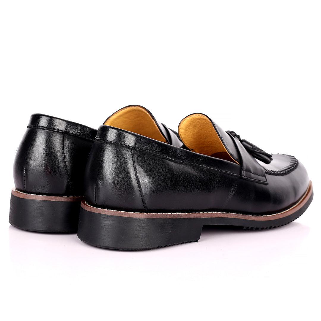 Renato Bulbecc Single Belt Tassels Designed Men's Shoes - Obeezi.com