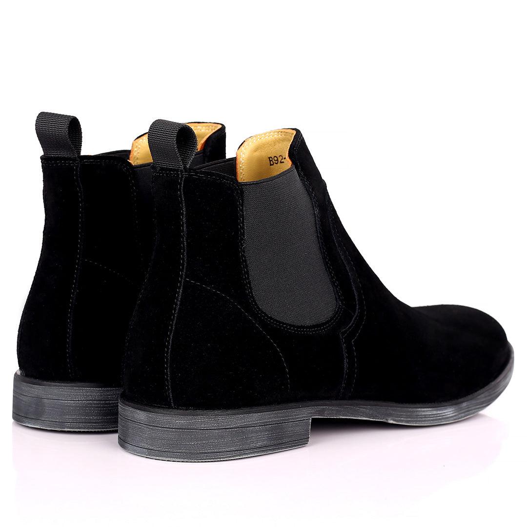 Renato Dullbecc Chelsea Black Suede Shoes - Obeezi.com