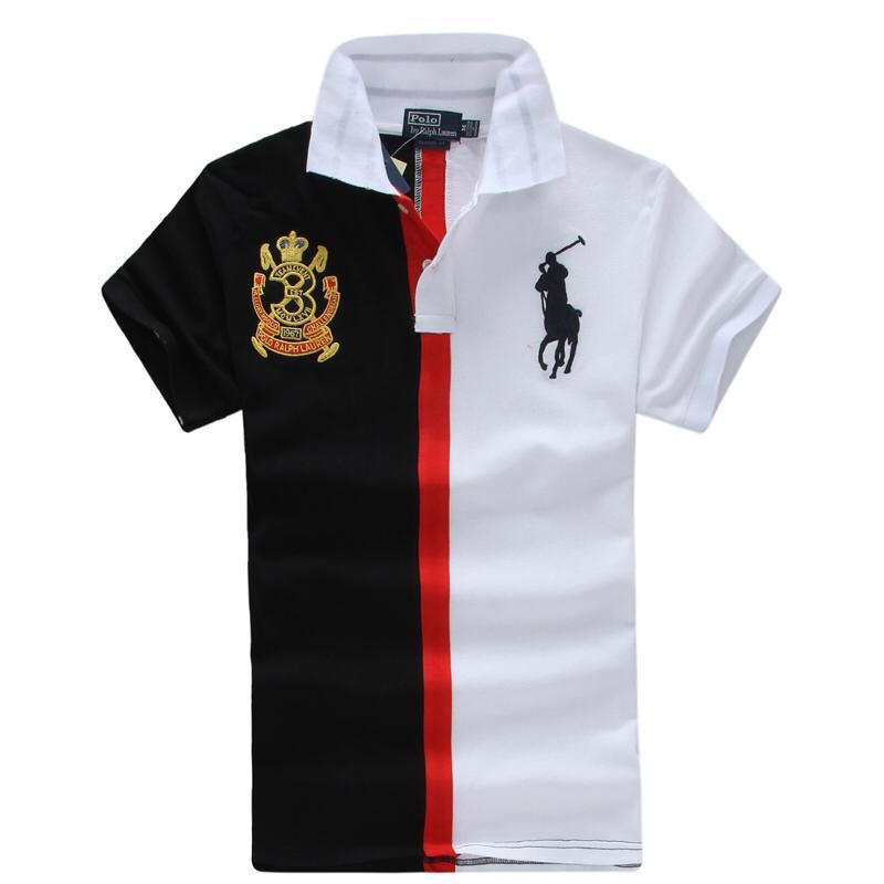RL Challenge Aero Cup White/Black with Red Stripe Short Sleeve Polo - Obeezi.com