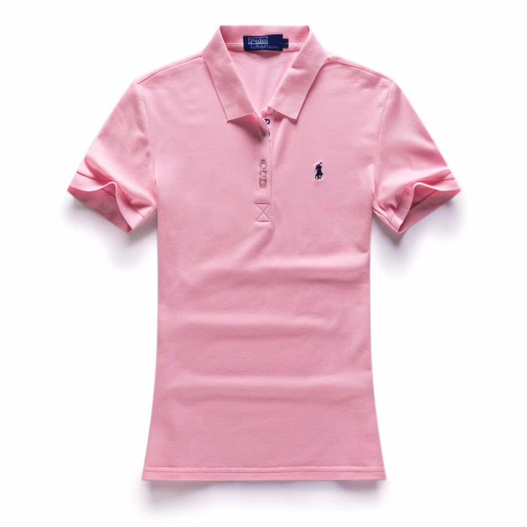 RL Design Crested Pink Ladies Short-Sleeve Polo - Obeezi.com
