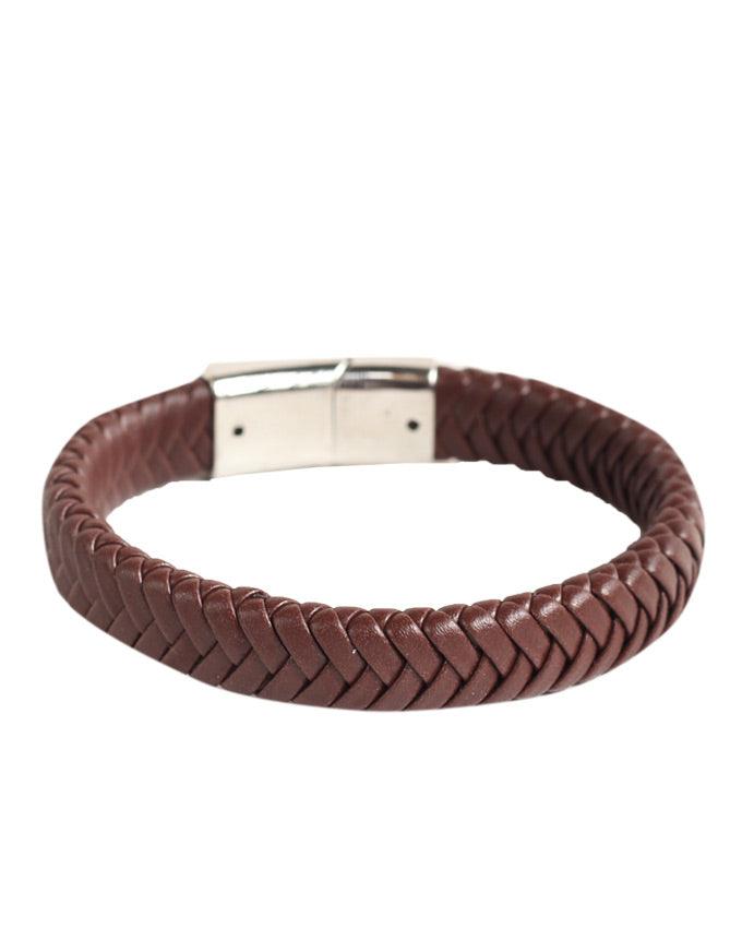 Sailimue Braided Unisex Brown Leather Bracelets - Obeezi.com