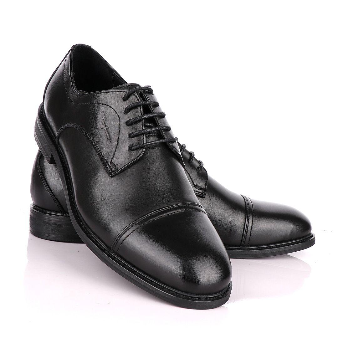 Salvatore Feragamo Black Leather Shoe - Obeezi.com