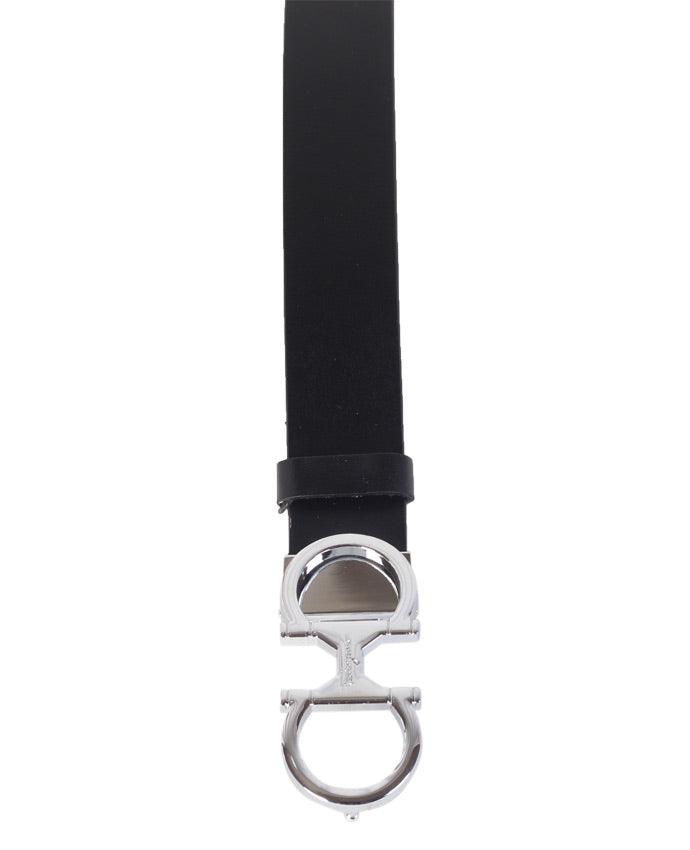 Salvatore Ferragamo Gancini Leather Belt - Obeezi.com