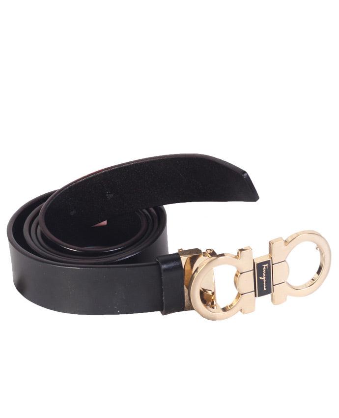 Salvatore Ferragamo Leather belt - Black - Obeezi.com