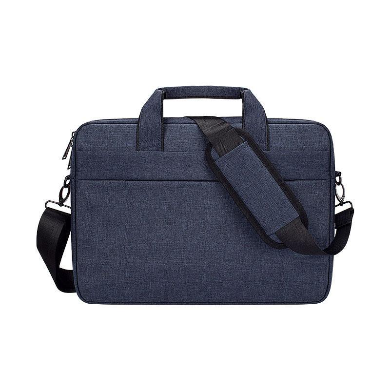 Shockproof Business Laptop Shoulder Bag- Navy Blue - Obeezi.com
