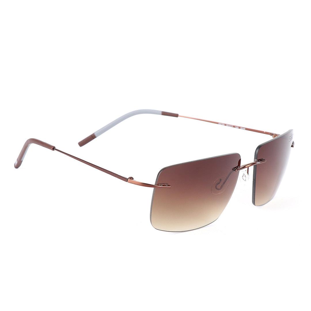 Silhouette Rimless Carbon Brown Sunglasses - Obeezi.com