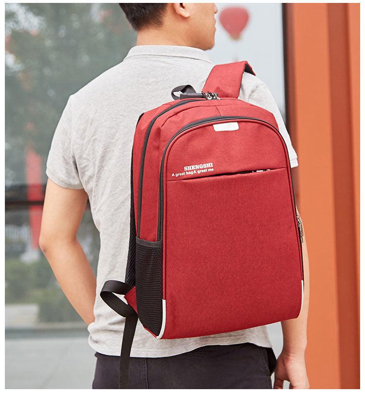Smart Business Anti-Theft Lock Bag With USB Charging Port- Red - Obeezi.com