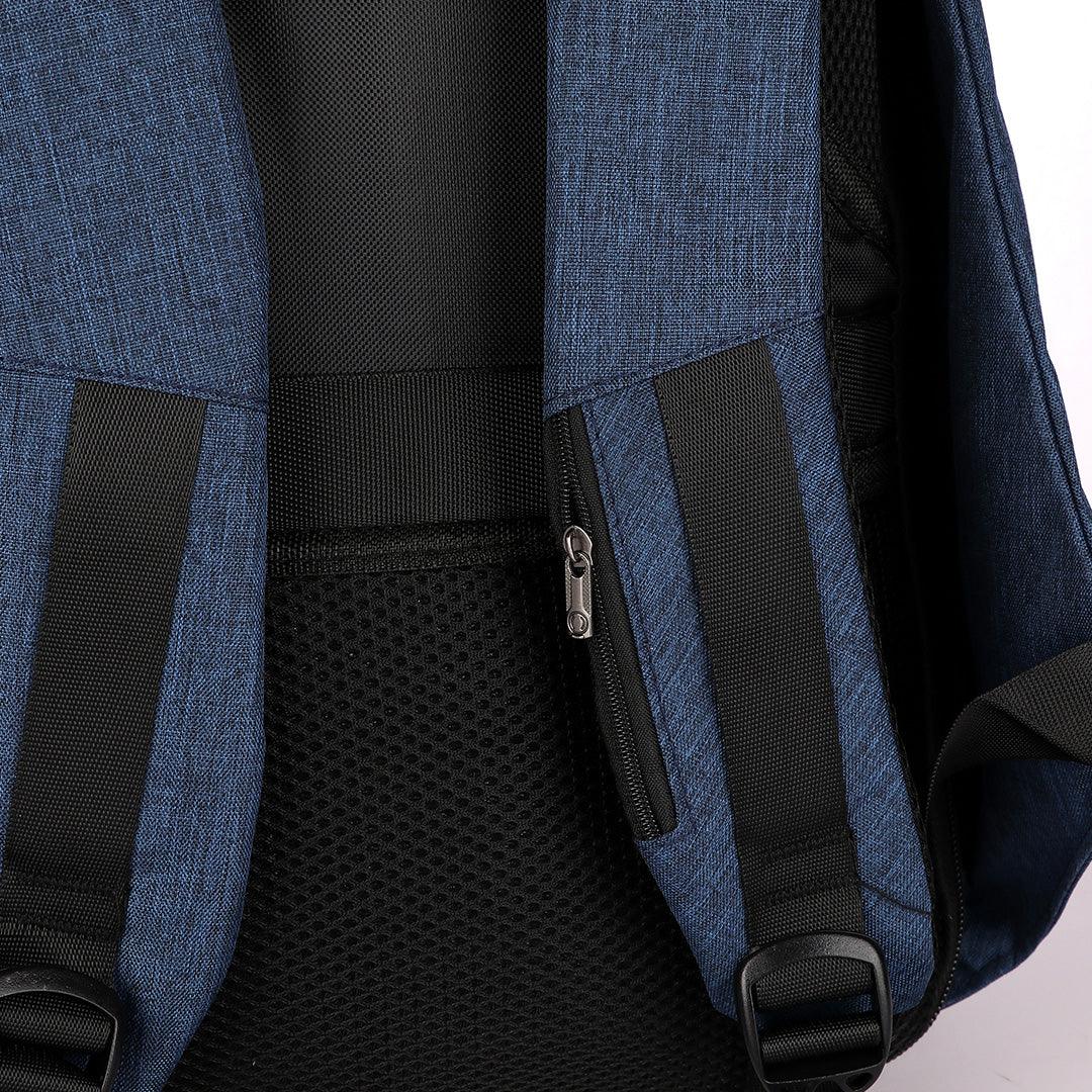 Smart portable Travel Backpack with USB port - Blue - Obeezi.com