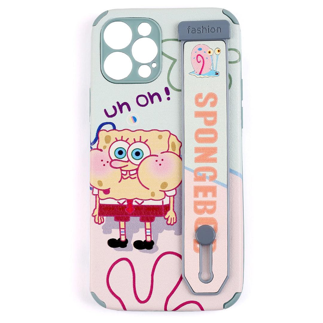 Spongebob Firm Grip Animated Designed Iphone Case - Blue - Obeezi.com