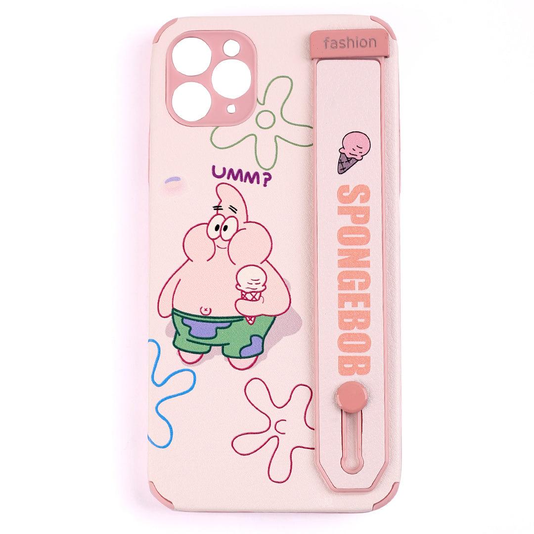 Spongebob Firm Grip Animated Designed Iphone Case - Pink - Obeezi.com