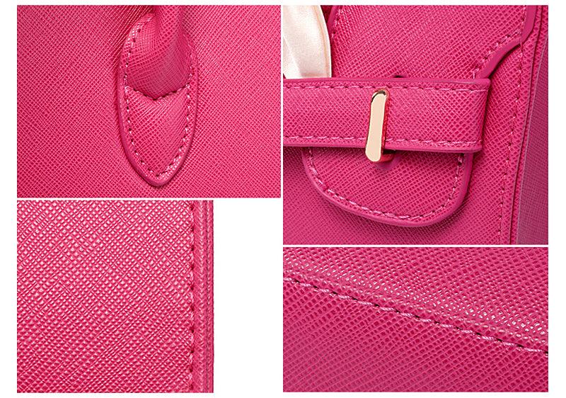 Stunning Padlock Birkin Inspired With Scarf - Pink - Obeezi.com