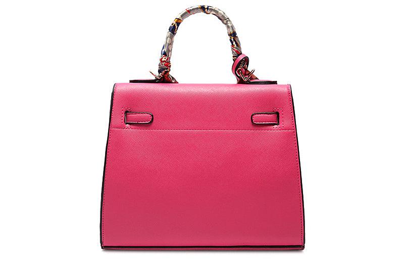 Stunning Padlock Birkin Inspired With Scarf - Pink - Obeezi.com