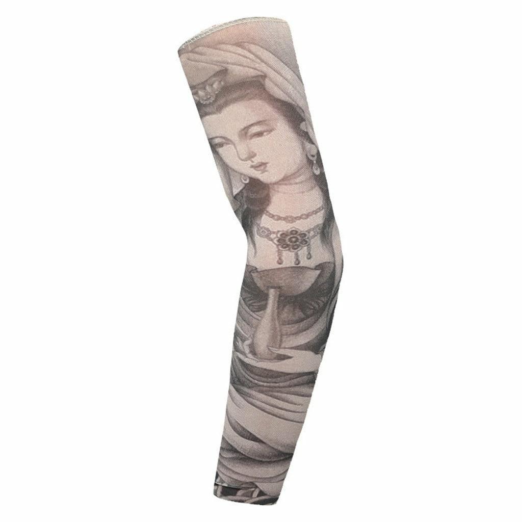 Sunscreen Temporary Tattoo Sleeves Body Art Arm Stocking - Obeezi.com