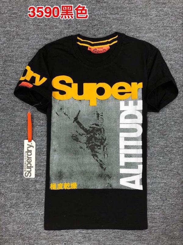 Super Dry Altitude T Shirt Blak Ash - Obeezi.com