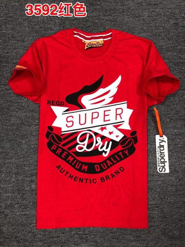 Super Dry Men's Craft T Shirt Winter Red Snowy - Obeezi.com