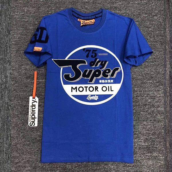 Super Dry Motor Oil 75 Shirt- Blue - Obeezi.com