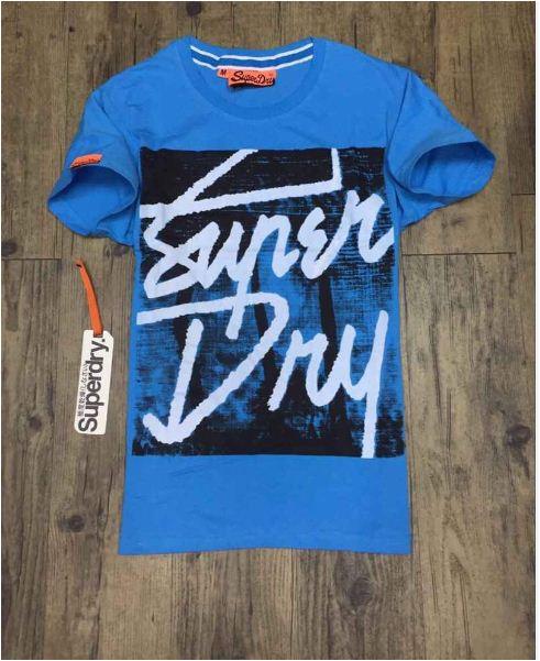 Super Dry Print T-shirt - Skyblue - Obeezi.com