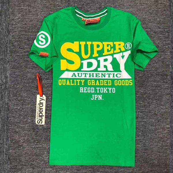 Super Dry Quality Graded Goods T-shirt Green - Obeezi.com