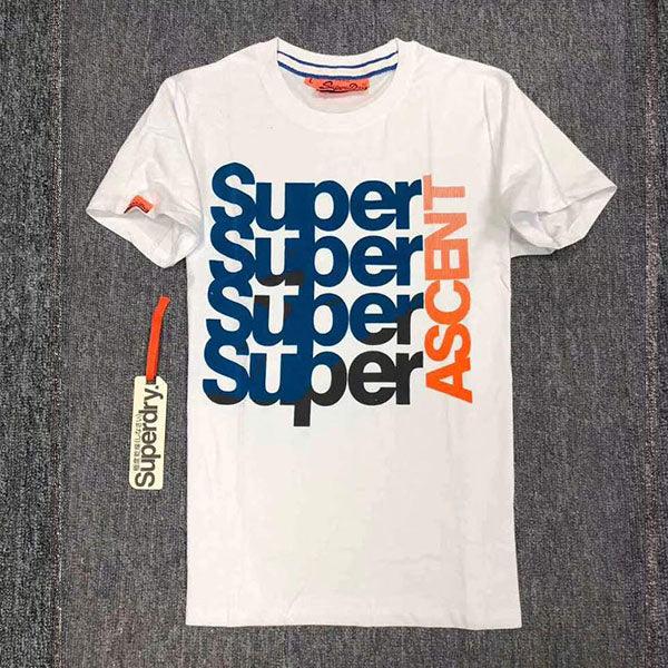Super Dry Super Ascent Men's Tshirt- White - Obeezi.com