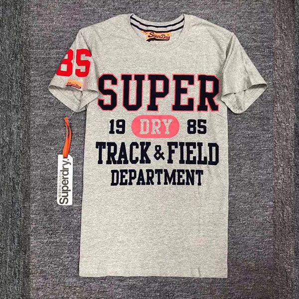 Super Dry Track and Field 1985 Dry Tshirt Ash - Obeezi.com