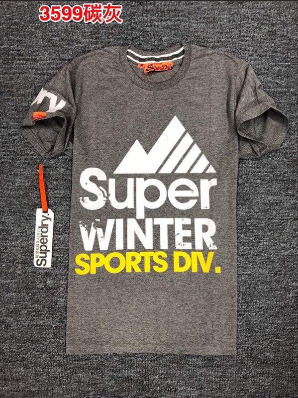 Super Dry Winter Sports T Shirt Ash - Obeezi.com