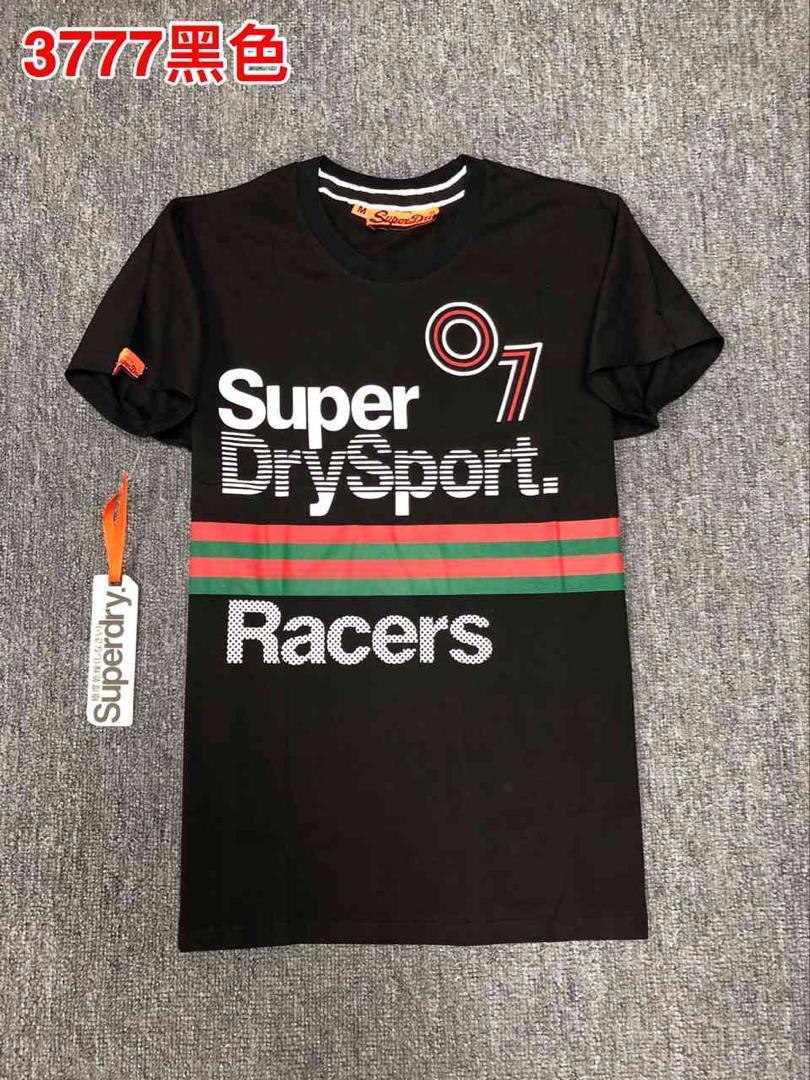 Superdry 07 Racer Crested Black Logo T Shirt - Obeezi.com