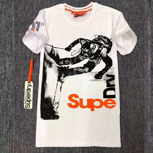 Superdry Black Slope T-shirt White - Obeezi.com
