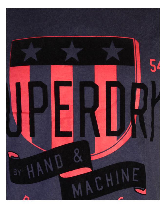 Superdry ByHand And Machine Trackster Sprint Navyblue T-shirt - Obeezi.com