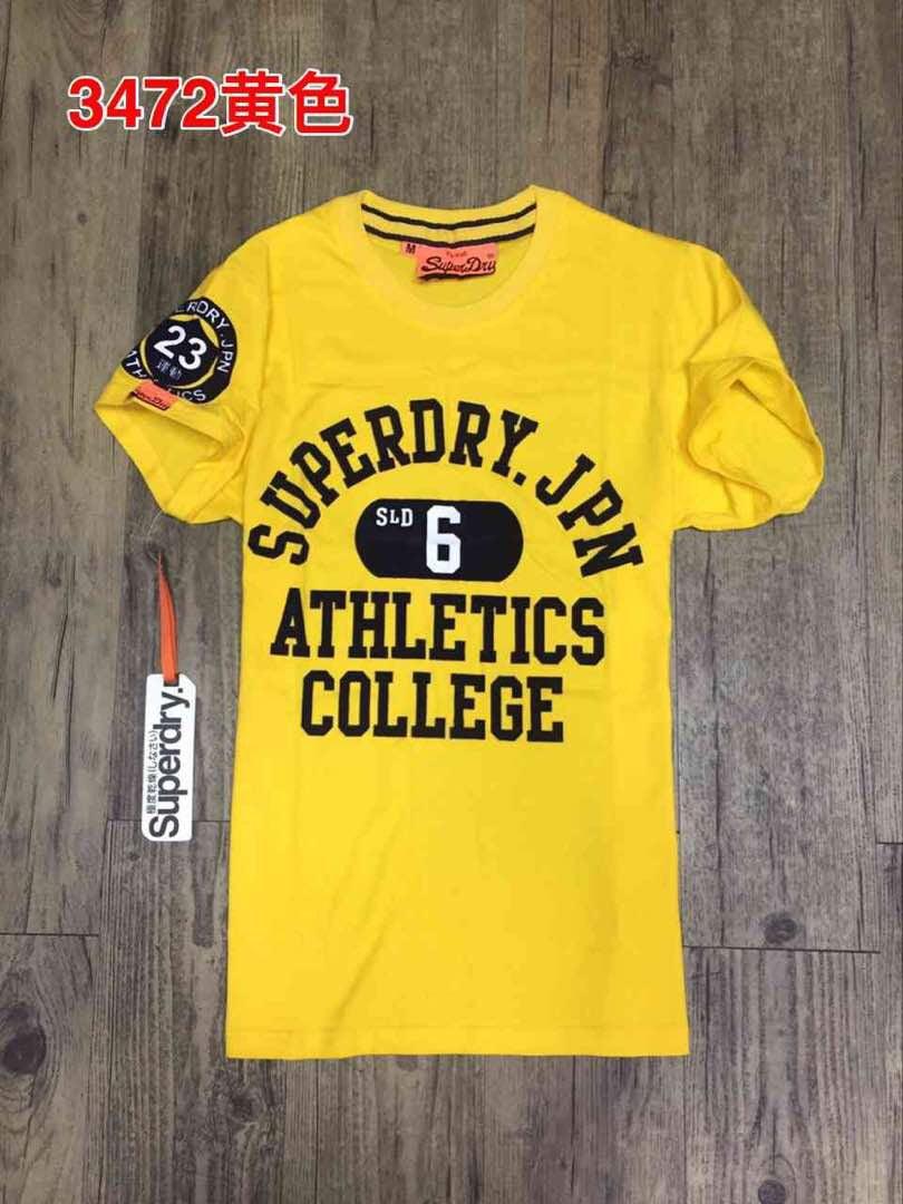 Superdry JPN Athletics College logo t-shirt-yellow - Obeezi.com