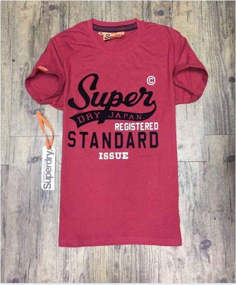 Superdry Print T shirt Red Hook Grit - Obeezi.com